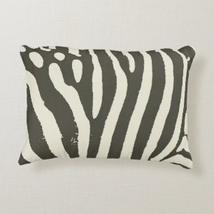 Moderne Zebrastreifen-Tierdruckmuster Dekokissen