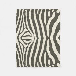 Moderne Zebrastreifen-Tierdruckmuster Fleecedecke