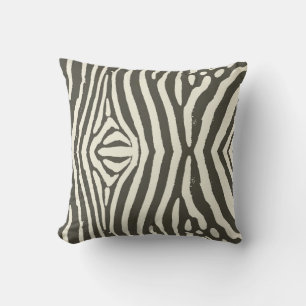 Moderne Zebrastreifen-Tierdruckmuster Kissen