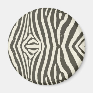 Moderne Zebrastreifen-Tierdruckmuster Magnet