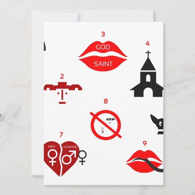 moderne zehn Gebote (Vorderseite)