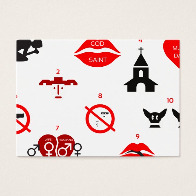 moderne zehn Gebote (Vorderseite)