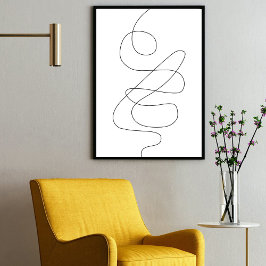 Moderne zeitgenössische Abstrakte Kunst der kontin Poster
