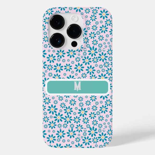 Moderne zeitgenössische Blume der Anfangszeit Case-Mate iPhone Hülle (Rückseite)