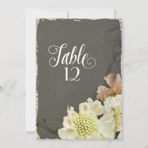 Moderne zeitgenössische Blume Scabiosa Hochzeit im