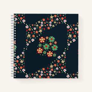Moderne zeitgenössische Blumen Notizbuch