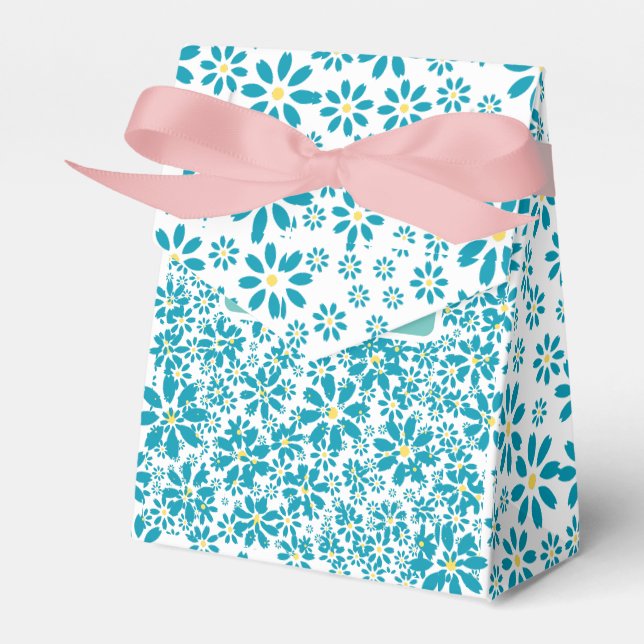 Moderne zeitgenössische Daisy-Blume Geschenkschachtel (Vorderseite)