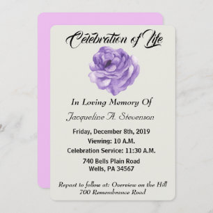 Moderne zeitlose Minimalistische Feier des Lebens Einladung