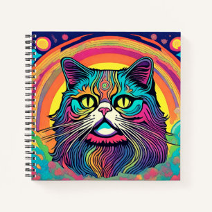 Moderne Zen Cat Notizbuch