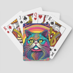 Moderne Zen Cat Spielkarten