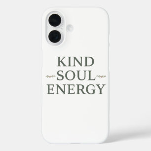 Moderne Zen-Positive-Energie-Zitat iPhone 16 Hülle