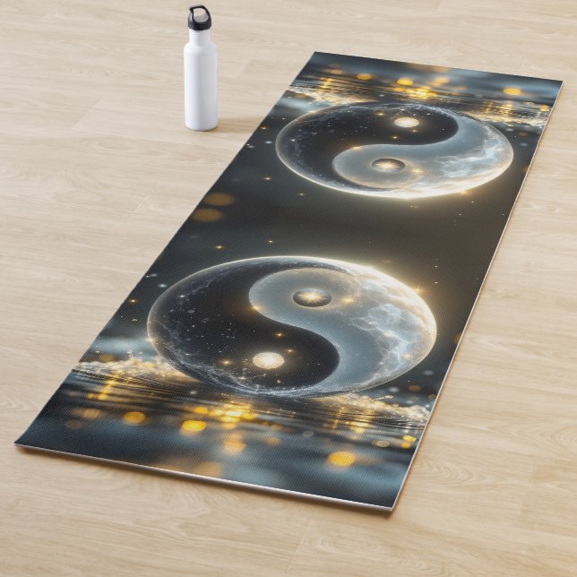 Moderne Zen Yin und Yang Vibes  Yogamatte (Beispiel)