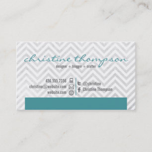 Moderne Zickzack berufliche Geschäfts-Karte Visitenkarte