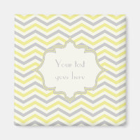 Moderne Zickzack, gelbe, graue und elfenbeinfarben