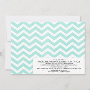 Moderne Zickzack Zigzag Bridal Dusche Einladungen