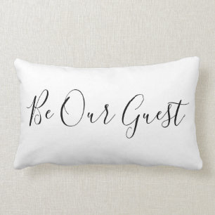 Moderne Zimmer in Schwarz und Weiß Lendenkissen