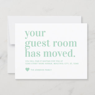 Moderne Zimmer mit moderner Einrichtung Mint Green Ankündigung