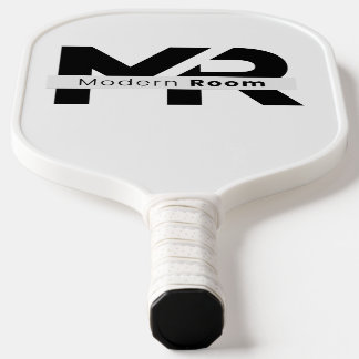 Moderne Zimmer MR Monogramm Minimalistisch Weiß Pi Pickleball Schläger