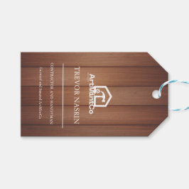 Moderne Zimmermann Werkzeuge Holz  Geschenkanhänger