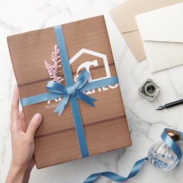 Moderne Zimmermann Werkzeuge Holz Geschenkpapier