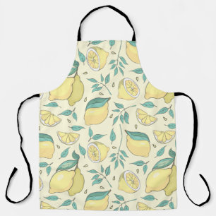 Moderne Zitrone Citrus Sommer gelb Personalisiert Schürze