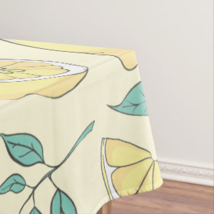 Moderne Zitrone Citrus Sommer gelb Personalisiert  Tischdecke