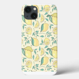 Moderne Zitrone Zitrus Sommer Gelb Personalisiert Case-Mate iPhone Hülle