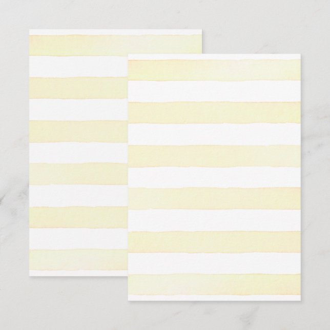 Moderne Zitronenblumenzitrus Seite 2 Hochzeit Einladung (Vorne/Hinten)