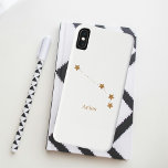 Moderne Zodiac Sign Gold Aries | Elementfeuer Case-Mate iPhone Hülle<br><div class="desc">Moderne Zodiac Sign Gold Aries | Elementfeuer</div>