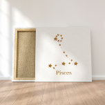 Moderne Zodiac Sign Gold Pises | Element Wasser Leinwanddruck<br><div class="desc">Moderne Zodiac Sign Gold Pises | Element Wasser</div>