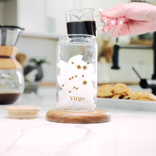 Moderne Zodiac Sign Gold Virginia   Element Erde Dosenglas