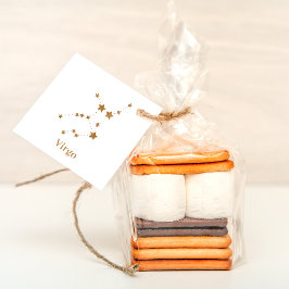 Moderne Zodiac Sign Gold Virginia | Element Erde Geschenkanhänger