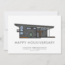 Moderne Zuhause Happy House Anniversary Client Car
