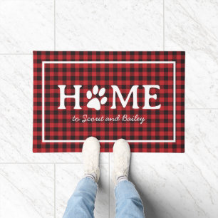 Moderne Zuhause Print Pet Hunde Katzen Namen Karie Fußmatte