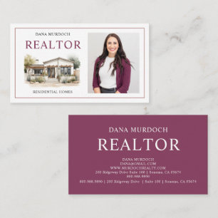 Moderne Zuhause Realtor Business Card Visitenkarte