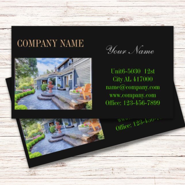 Moderne Zuhause-Renovierung reales Anwesen Visitenkarte (Modern home renovation remodeling Real Estate Business Card)