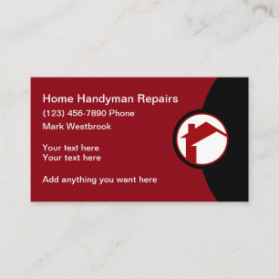 Moderne Zuhause Reparaturen Handyman Visitenkarte