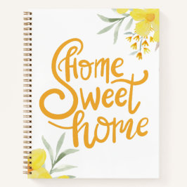 Moderne Zuhause Sweet Zuhause Chic Floral Personal Notizbuch