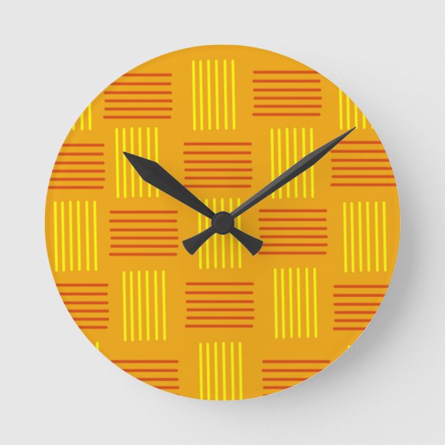Moderne Zukunft  Runde Wanduhr (Vorderseite)
