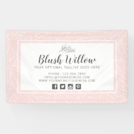 Moderne Zweige aus botanischem Leaf Minimalistisch Banner