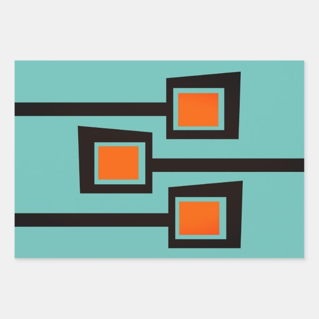 Moderne Zweigstellen aus dem Mittelalter mit Pop d Geschenkpapier Set (Vorderseite)