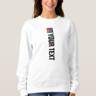 Moderne, zweiseitige Druckvorlage Sweatshirt