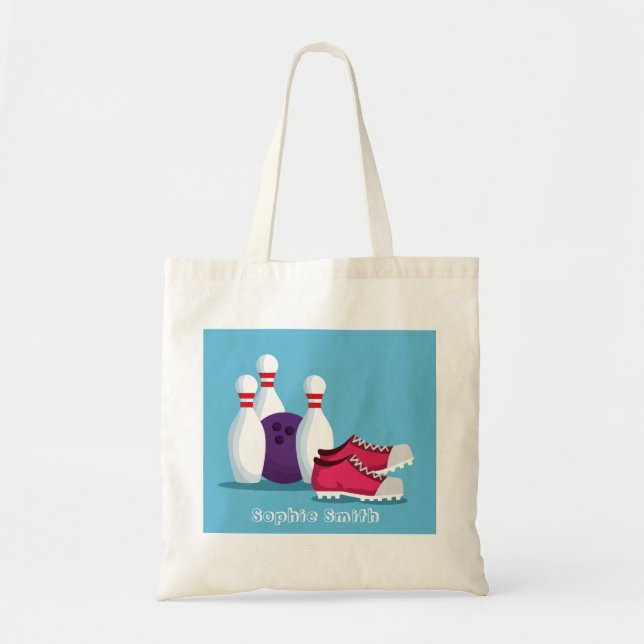 Moderner 10-Button-Bowling-Vergnügungssport Tragetasche (Vorne)