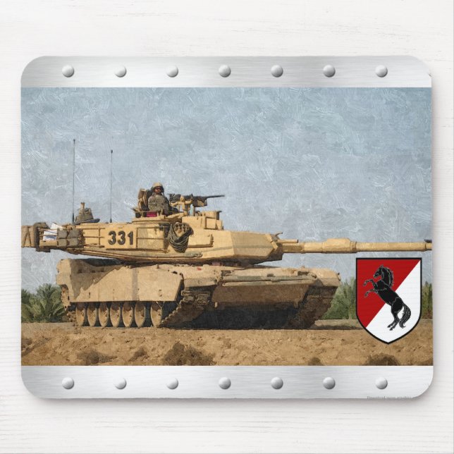 Moderner 11. Behälter ACR M1 Abrams Mousepad (Vorne)