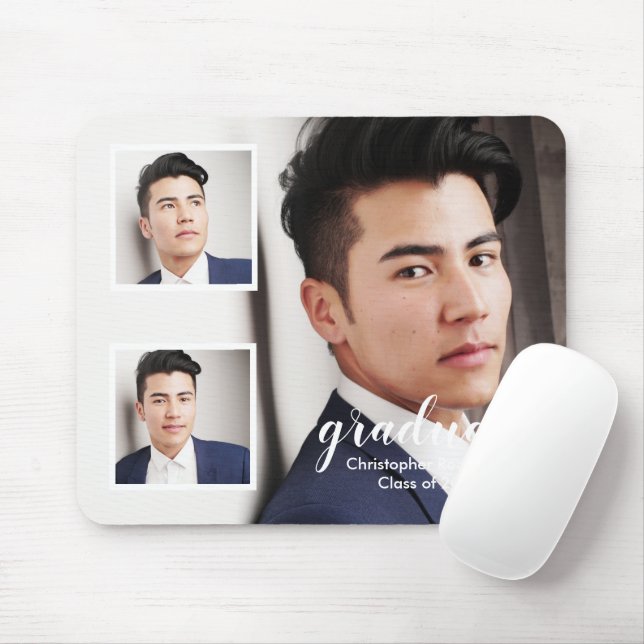 Moderner 3-Foto-Abschluss Mousepad (Mit Mouse)