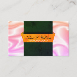 Moderner 3D Design Innendesigner Visitenkarte