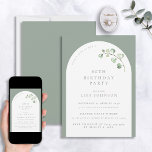 Moderner 60. Geburtstag Sage Green Arch Botanisch Einladung<br><div class="desc">Planen Sie einen besonderen Geburtstag? Lass uns, euch mit unserer modernen 60. Geburtstagsfeier Grüner Botanische Einladung bekannt zu machen - die perfekte Art, eure Veranstaltung zu einem Erlebnis zu machen. Der helle, grüne Hintergrund und der stilvolle weiße Bogen werden durch elegante botanische Aquarellakzente perfekt ergänzt und schaffen eine Einladung, die...</div>