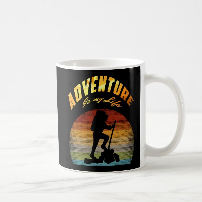 Moderner Abenteuer Lifestyle Kaffeetasse (Rechts)