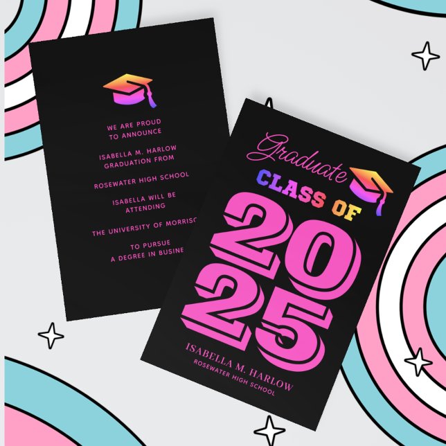 Moderner Abschluss 2025 Rainbow Ankündigung (Von Creator hochgeladen)