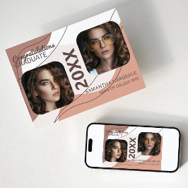 Moderner Abschluss | 2 Abschluss für FotoCollage Ankündigung